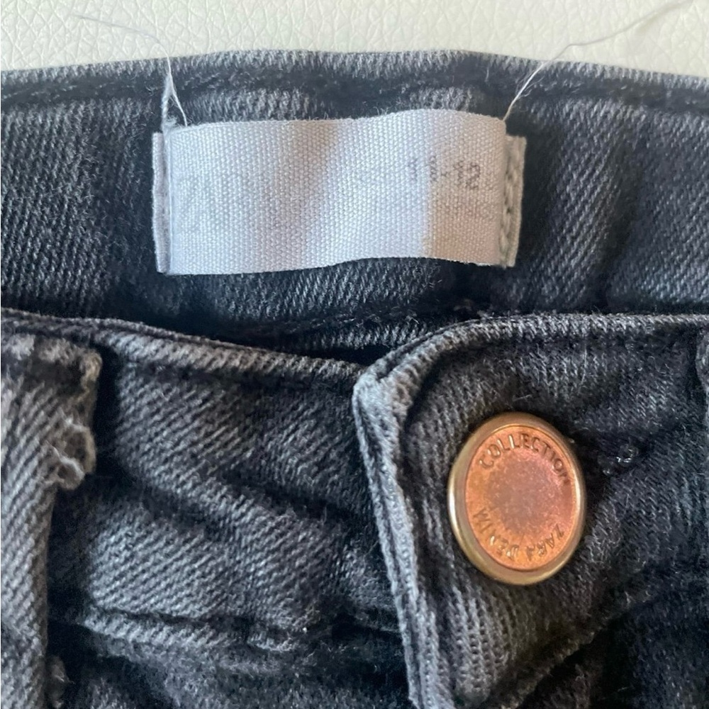 Zara girls Distressed Black Denim Jeans - Picture 2 of 5